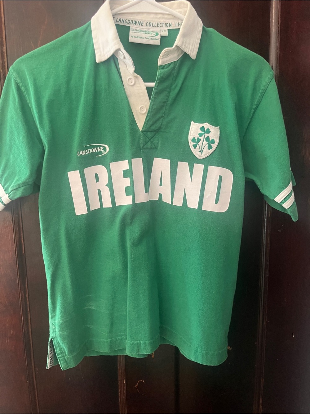 Lansdowne Heritage Collection Ireland Rugby Polo Shirt Green XS Authentic